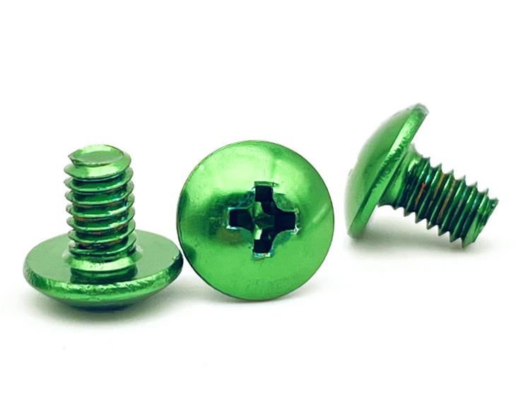 鋁陽極氧化綠色螺絲