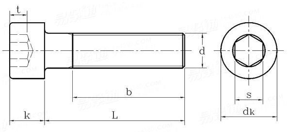 ISO4762標準內六角螺絲國標號
