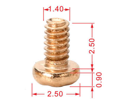 盤頭鍍玫瑰金A級麵殼小螺絲